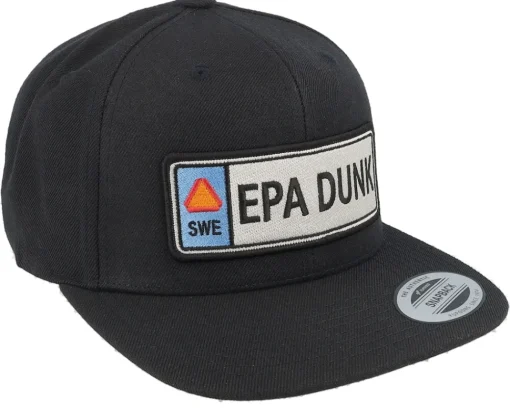 Snapback-Iconic Epa Dunk Registreringsskylt Black Snapback -
