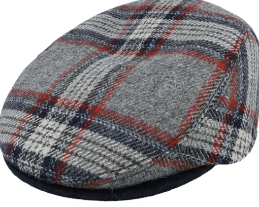 Flat Caps-Mayser Erik Shetland Kombi Flat Cap - Grey