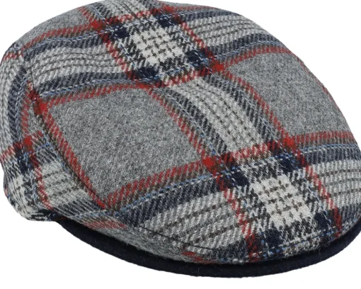 Flat Caps-Mayser Erik Shetland Kombi Flat Cap - Grey