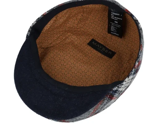 Flat Caps-Mayser Erik Shetland Kombi Flat Cap - Grey