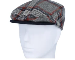 Flat Caps-Mayser Erik Shetland Kombi Flat Cap - Grey