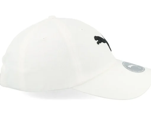 Dad Cap-Puma Essential Cat Bb Cap White Dad Cap -