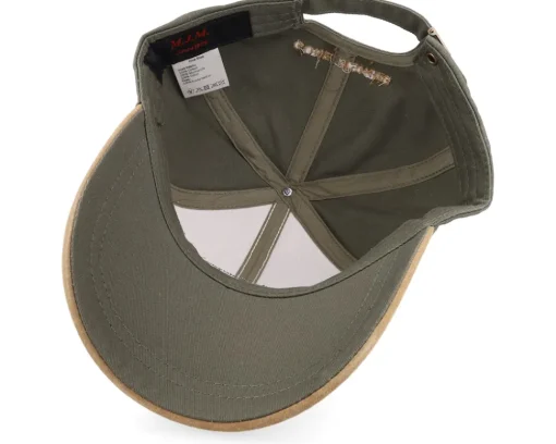 Adjustable-MJM Hats Estd 1829 Gone Fishing Cotton Olive Adjustable - Green, Beige