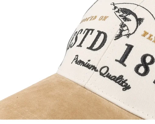 Adjustable-MJM Hats Estd 1829 Gone Fishing Cotton Olive Adjustable - Green, Beige