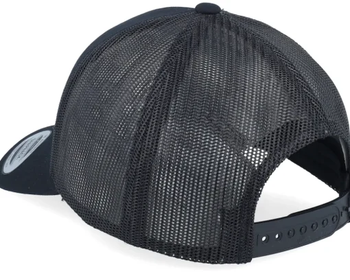 Trucker-Wild Spirit Everest Nepal Mountain Black A-frame Trucker -