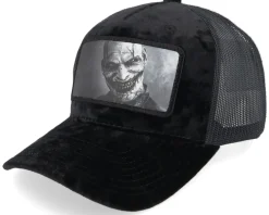 Velvet Caps-Scenes Evil Grin Velvet Black/Black A-frame Trucker -