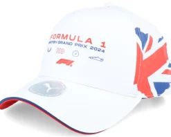 Sale Formula One F1 Logo 24 Puma Special Edition Great Britain Silvewrstone White Adjustable -