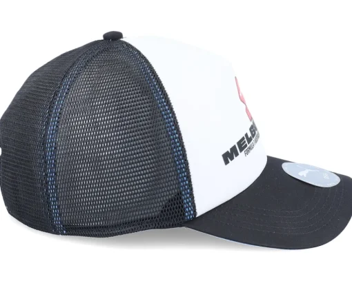 Adjustable-Puma F1 Logo 25 Race Special Australia White/Black A-Frame Trucker -