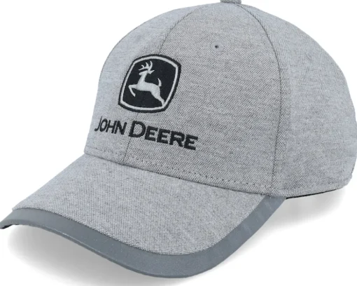 Adjustable-John Deere Fabric Heather Grey/Reflective Adjustable -