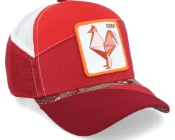 Trucker-Goorin Bros. Farmigami Courage Farmigami Red A-Frame Trucker -