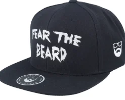 Snapback-Bearded Man Fear The Beard Black Snapback -