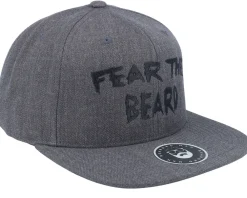 Snapback-Bearded Man Fear The Beard Dark Heather Snapback -