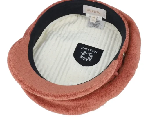 Discount Brixton Fiddler Cap Burnt Brick Terry Cloth Flat Cap -