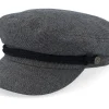 Vega-Brixton Fiddler Cap Mixed Tweed Black Vega Cap -