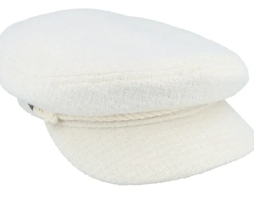 Outlet Brixton Fiddler Cap Off White Boucle Vega Cap -