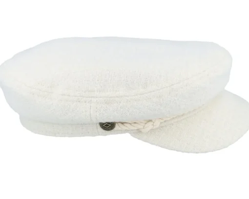 Outlet Brixton Fiddler Cap Off White Boucle Vega Cap -