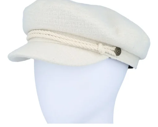 Outlet Brixton Fiddler Cap Off White Boucle Vega Cap -