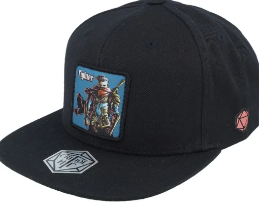 Snapback-Critiql Hit Fighter Box Patch Snapback - Black