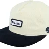 Snapback | Golf-Pins & Stripes Figjam Golf Cord Ivory/Black Snapback -