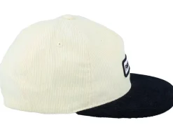 Snapback | Golf-Pins & Stripes Figjam Golf Cord Ivory/Black Snapback -