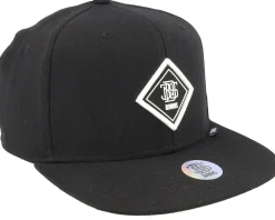 Snapback-Djinns Fine Herringsbone Black Snapback -