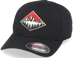 Fashion Wild Spirit Fir Mountain Emblem Black Flexfit -