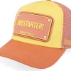 Trucker-John Hatter & Co Firestarter! Rubber Orange/Yellow A-Frame Trucker -