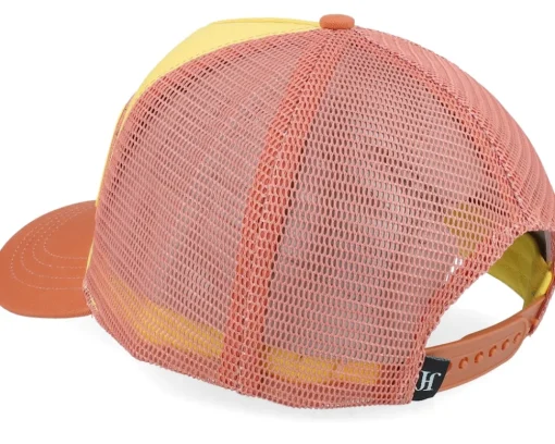 Trucker-John Hatter & Co Firestarter! Rubber Orange/Yellow A-Frame Trucker -