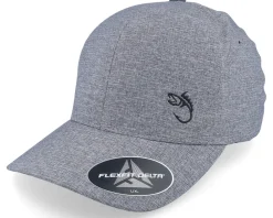 Discount Skillfish Fish Hook Logo Seamless Delta Fit Melange Flexfit - Grey