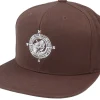 Sale Hunter Fishing Compass Brown Snapback -