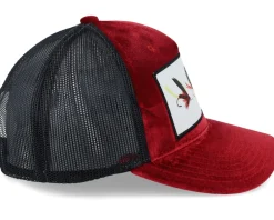 Velvet Caps-Skillfish Fishing Flies Velvet /Black A-frame Trucker - Red