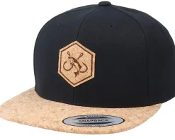 Sale Skillfish Fishing Hooks Patch Black/Cork Snapback -