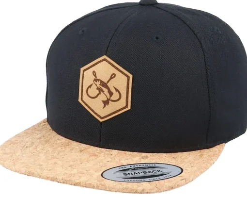 Snapback-Skillfish Fishing Hooks Patch Black/Cork Snapback -