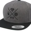 Snapback-Berzerk Fitness X Charcoal/Black Snapback -
