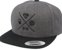 Snapback-Berzerk Fitness X Charcoal/Black Snapback -