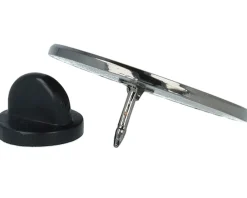 Online Cap Pins Fitted World White/Black Metal Pin -