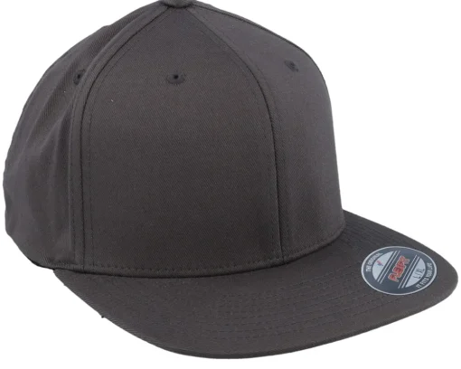 Blanks-Flexfit Flat Brim Dark Grey Fitted -