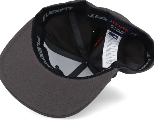 Blanks-Flexfit Flat Brim Dark Grey Fitted -