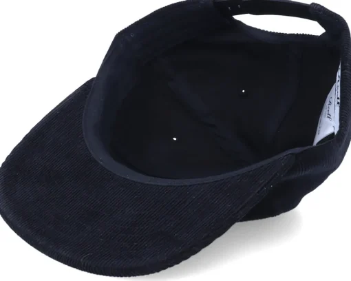 Online Reell Flat 6-Panel Cap Black Cord Snapback -
