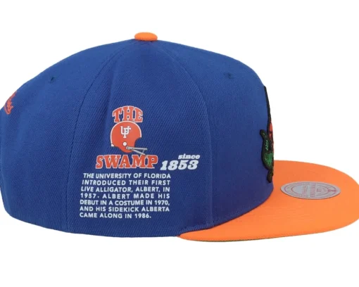 Snapback-Mitchell & Ness Florida Gators Team Origins /Orange Snapback - Blue