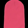 Long Beanies | Blank Beanies-Beechfield Fluorescent Pink Long Blank Beanie -