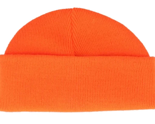 Best Beechfield Fluorescent Orange Short Blank Beanie -