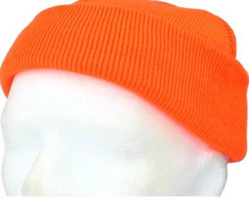 Best Beechfield Fluorescent Orange Short Blank Beanie -