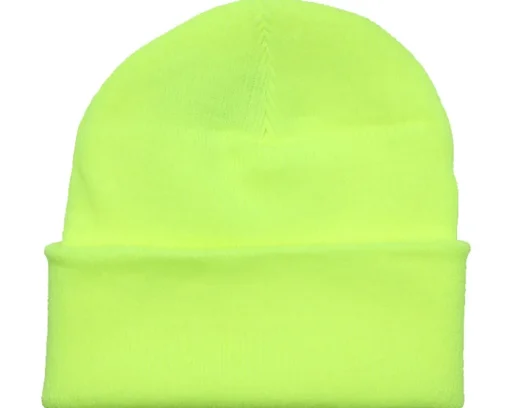 Hot Beechfield Fluorescent Cuff Blank Beanie - Yellow