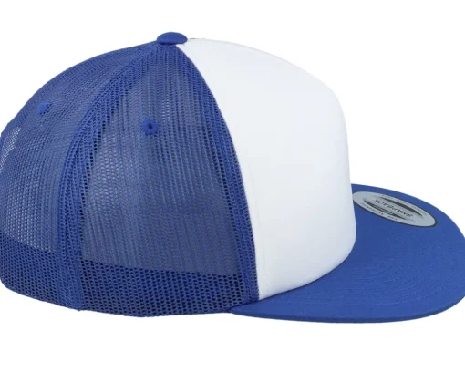 Outlet Yupoong Foam Blank White/Royal Trucker -