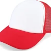 Blanks-Beechfield Foam Classic Red/White Vintage Trucker - Red, White