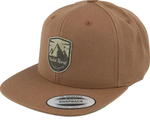 Snapback-Wild Spirit Forest Shield Peak Snapback - Black
