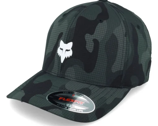 Motor-Fox Head Camo Tech Black Camo Flexfit -