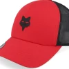 Clearance Fox Head Hat Flame Red/Black Trucker -