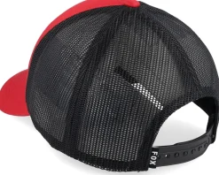 Clearance Fox Head Hat Flame Red/Black Trucker -